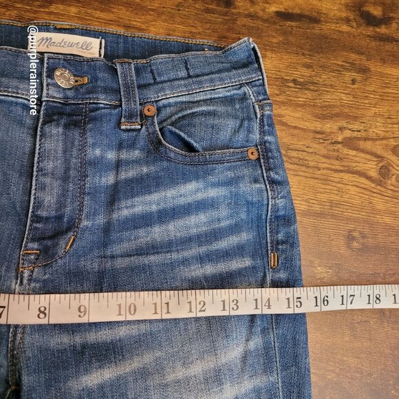 Madewell Jeans Size 26 High Riser Skinny Atlantic Wash A5698 Stretch Denim - Picture 7 of 11